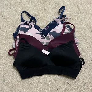 PINK VS wireless lightly padded bras